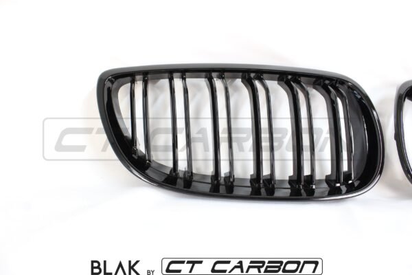 BMW M3 / 3 SERIES E92/E93 DOUBLE SLAT BLACK GRILLES - BLAK BY CT CARBON - Image 5