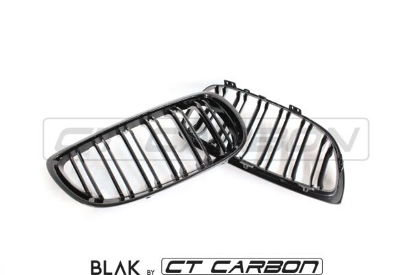 BMW M3 / 3 SERIES E92/E93 DOUBLE SLAT BLACK GRILLES - BLAK BY CT CARBON - Image 7
