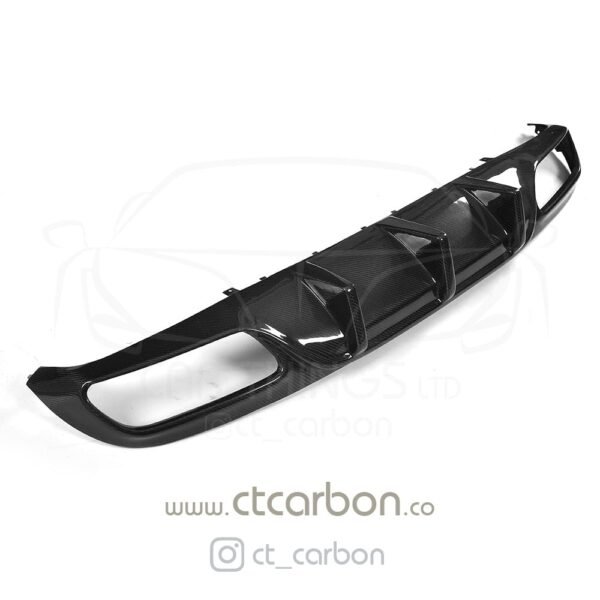 MERCEDES W205 C63 & C63 COUPE 2DR CARBON DIFFUSER - OEM+ CT STYLE - Image 6