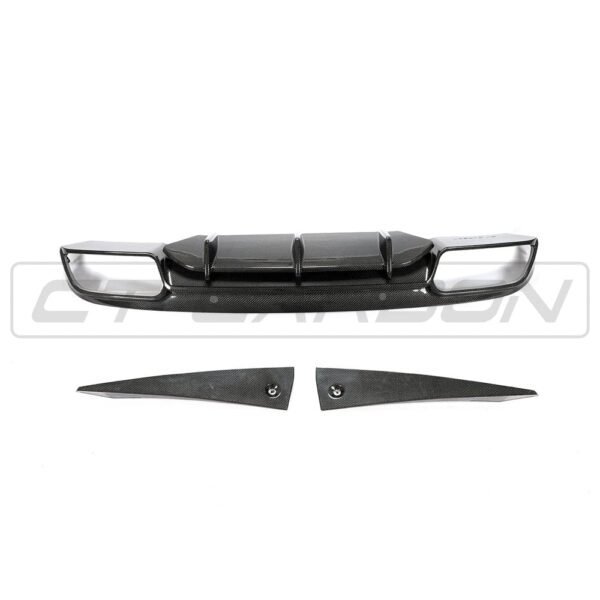 MERCEDES W205 C63 FACELIFT COUPE/CONVERTIBLE 2DR CARBON FIBRE DIFFUSER - CT DESIGN - Image 8