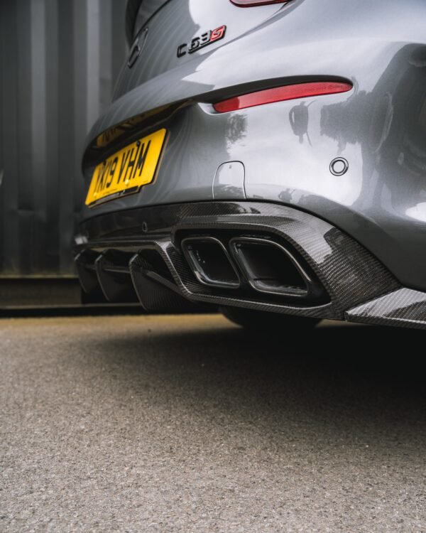 MERCEDES W205 C63 FACELIFT COUPE/CONVERTIBLE 2DR CARBON FIBRE DIFFUSER - CT DESIGN - Image 4