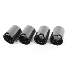 BMW F90 M5 CARBON FIBRE EXHAUST TIPS - BLACK x4
