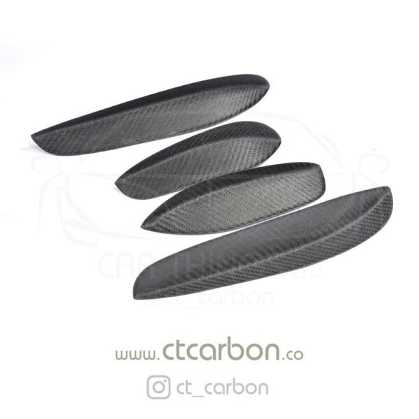 MERCEDES W205 C63 & C63S FRONT BUMPER CARBON FIBRE CANARDS / FINS - Image 6