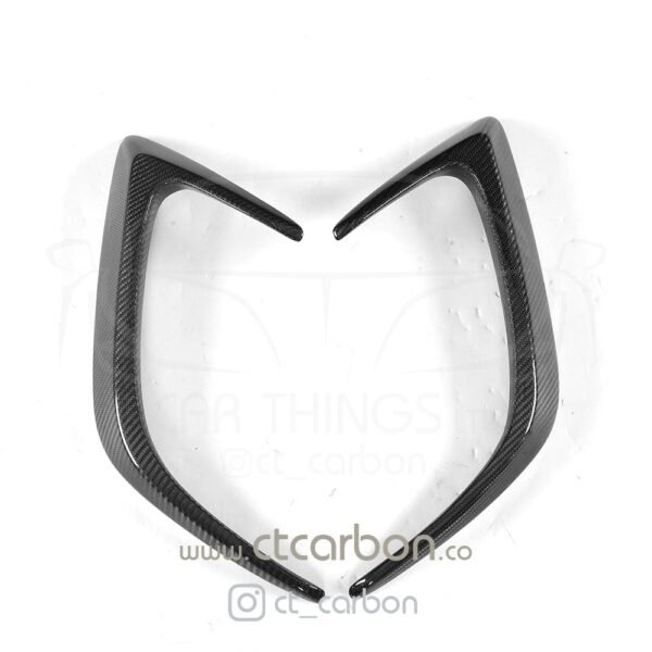 MERCEDES W205 C63 & C63S COUPE 2DR REAR BUMPER CARBON FIBRE CANARDS - Image 10