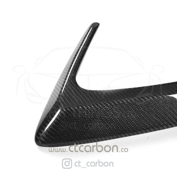 MERCEDES W205 C63 & C63S COUPE 2DR REAR BUMPER CARBON FIBRE CANARDS - Image 12