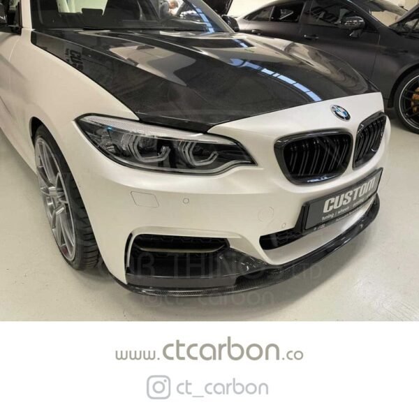 BMW 2 SERIES F22 & F23 M SPORT CARBON FRONT LIP SPLITTER - OEM + CT DESIGN - Image 5