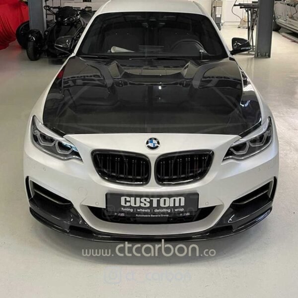 BMW 2 SERIES F22 & F23 M SPORT CARBON FRONT LIP SPLITTER - OEM + CT DESIGN - Image 2