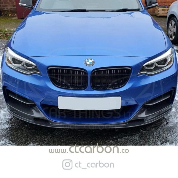 BMW 2 SERIES F22 & F23 M SPORT CARBON FRONT LIP SPLITTER - OEM + CT DESIGN - Image 3