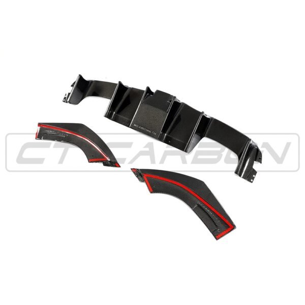 BMW M2/M2C F87 AGGRESSIVE CARBON FIBRE DIFFUSER - Image 12