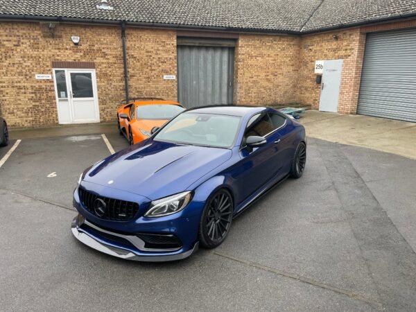 MERCEDES W205 C63 COUPE/CONVERTIBLE CARBON FIBRE SPLITTER - CT DESIGN - Image 2