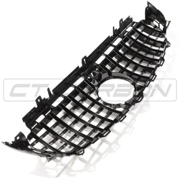 MERCEDES W213 & C238 2017-2020 E-CLASS GLOSS BLACK PANAMERICA GRILLE - Image 5