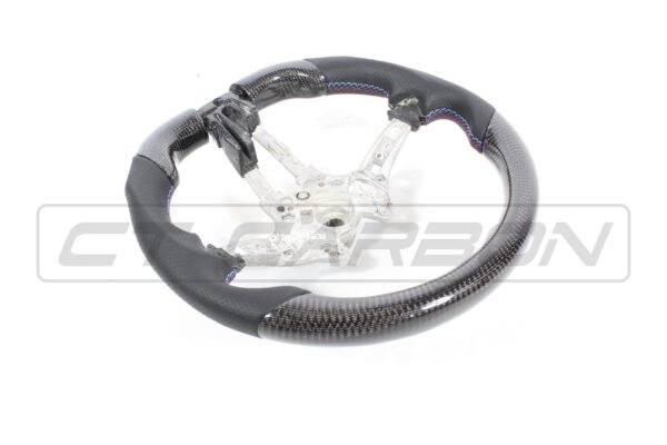 BMW FXX CARBON FIBRE / LEATHER FLAT BOTTOM STEERING WHEEL - Image 7