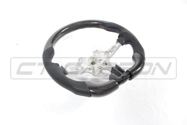 BMW FXX CARBON FIBRE / LEATHER FLAT BOTTOM STEERING WHEEL - Image 13