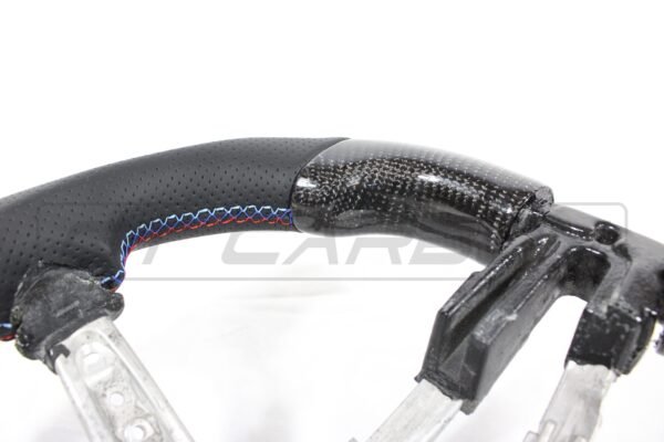 BMW FXX CARBON FIBRE / LEATHER FLAT BOTTOM STEERING WHEEL - Image 10