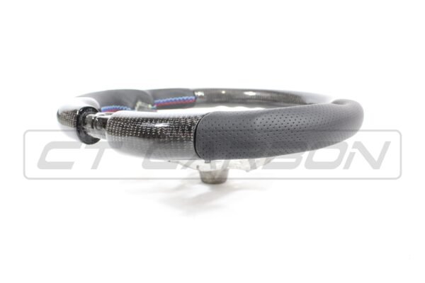 BMW FXX CARBON FIBRE / LEATHER FLAT BOTTOM STEERING WHEEL - Image 6