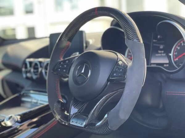 MERCEDES AMG CARBON FIBRE / LEATHER STEERING WHEEL - Image 5