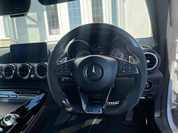 MERCEDES AMG CARBON FIBRE / LEATHER STEERING WHEEL - Image 6