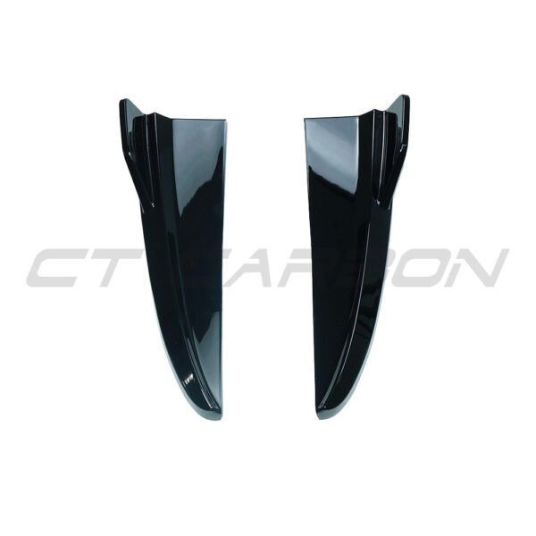 MERCEDES C43 & C CLASS SALOON W205 2014-2021 GLOSS BLACK REAR BUMPER CORNERS - Image 2