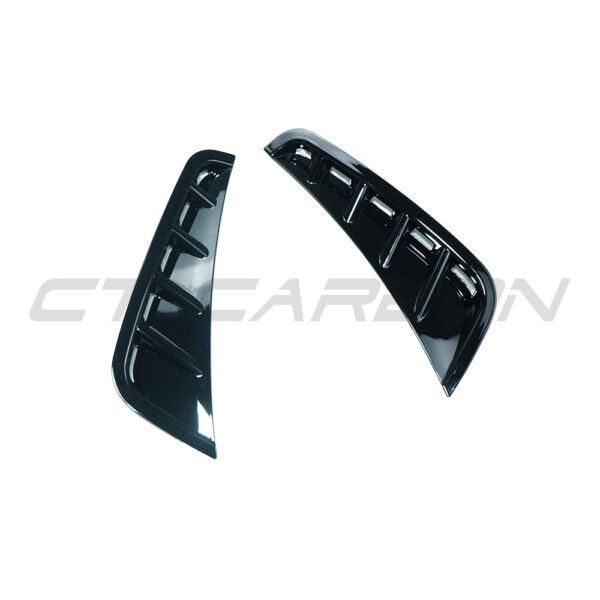 MERCEDES C43 & C CLASS W205 2019-2021 FACELIFT GLOSS BLACK FRONT BUMPER CORNERS - Image 3